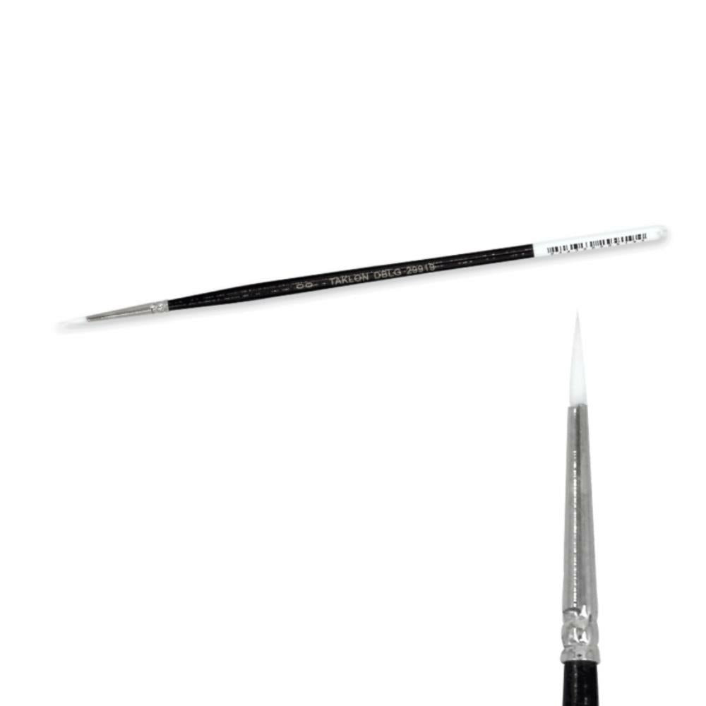 Taklon Round Paint Brush - Size 00 - 12 Pack