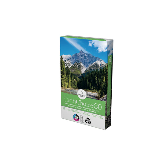 Domtar FSC Certified EarthChoice30 Recycled Office Paper, 20lb, 8.5" x 14" - White - 500 Sheets