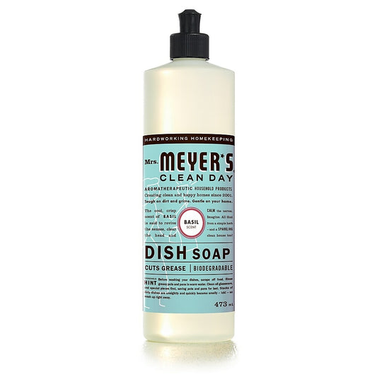 Mrs. Meyer's Clean Day Dish Soap - Basil - 473mL