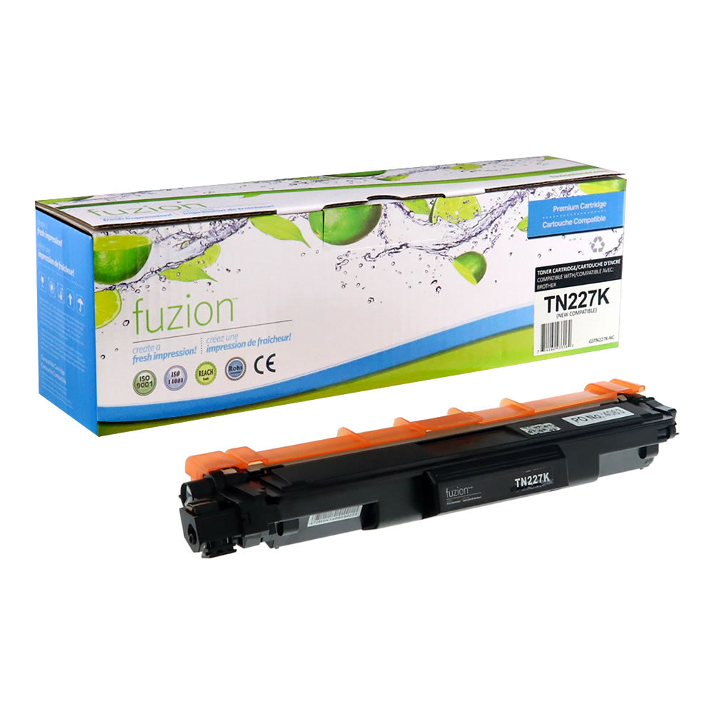 fuzion Brother TN227 Compatible Toner Cartridge - High Yield - Black