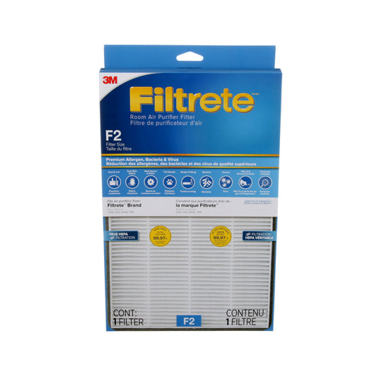 Filtre anti-allergènes, bactéries et virus Filtrete Premium - True HEPA - F2 (FAPF-CA-F2-PBV)