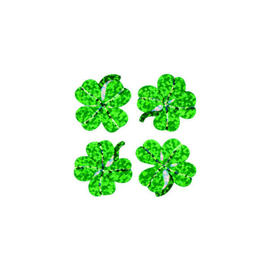 Autocollants Lion argenté et sableux - Trèfle à quatre feuilles