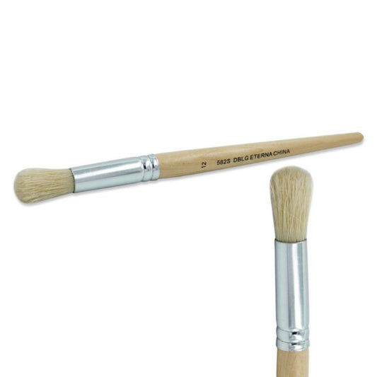 Eterna #582 Short Handle Round Paint Brush Size 12, 12/pkg