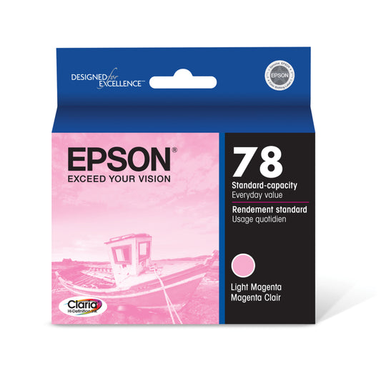 Cartouche d'encre Epson T078 - Capacité standard - Magenta clair