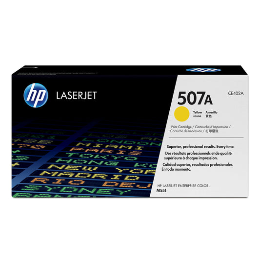 Cartouche de toner HP 507A jaune d'origine LaserJet (CE402A)