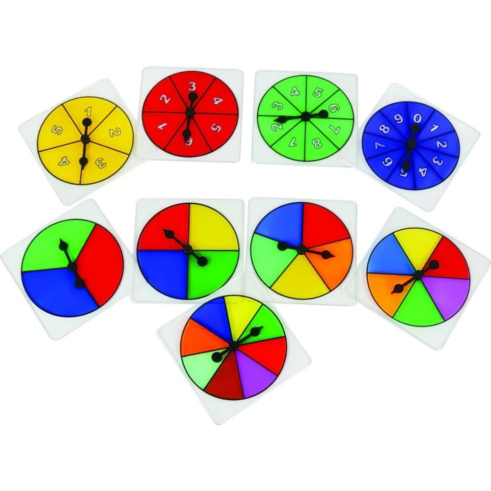 Spinner de probabilité de fabrication SI - Ensemble de 9