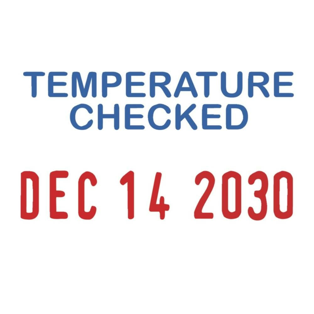 Trodat Printy 4850 Dater - "Temperature Checked"