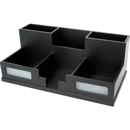 Victor Desktop Organizer with Smart Phone Holder - Black