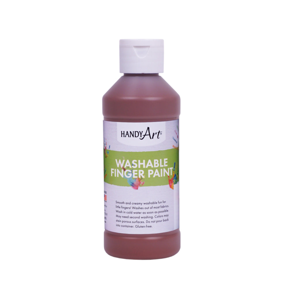 Handy Art Washable Finger Paint - Brown - 236 mL