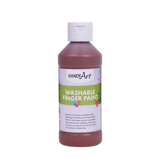 Handy Art Washable Finger Paint - Brown - 236 mL