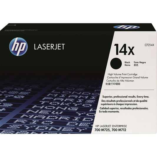 Cartouche de toner noir HP 14X (CF214X) LaserJet d'origine à haut rendement