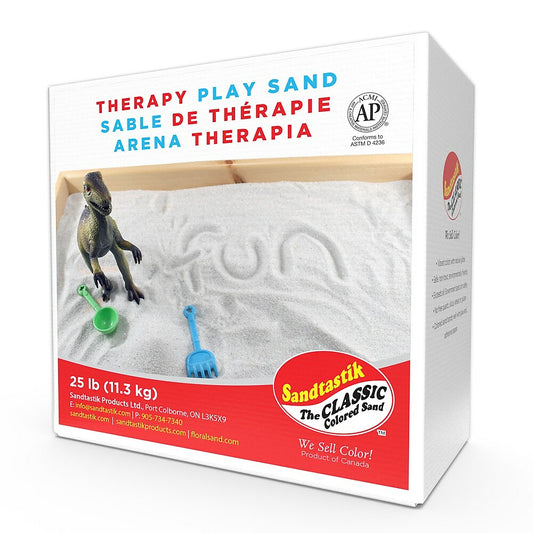 Sandtastik Therapy Play Sand - Natural White - 25 lb