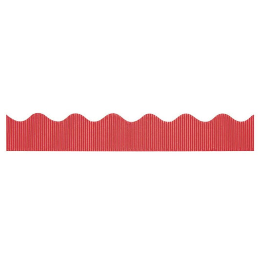 Bordette Decorative Border, Flame Red, 5.7cm x 15.24m, 1 Roll