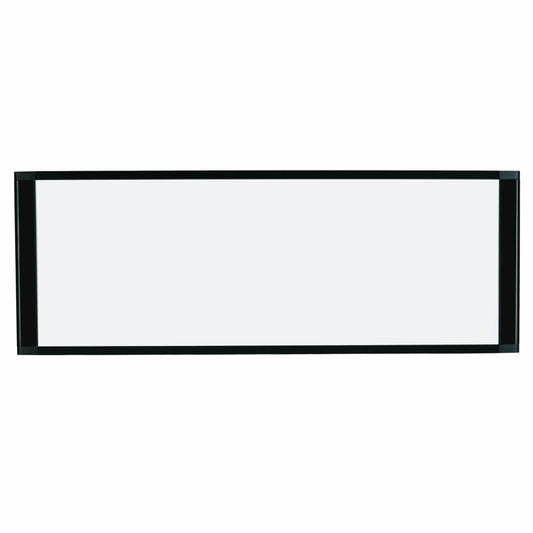 MasterVision Magnetic Steel Dry-Erase Cubicle Board - 14" x 36" - Black Aluminum Frame
