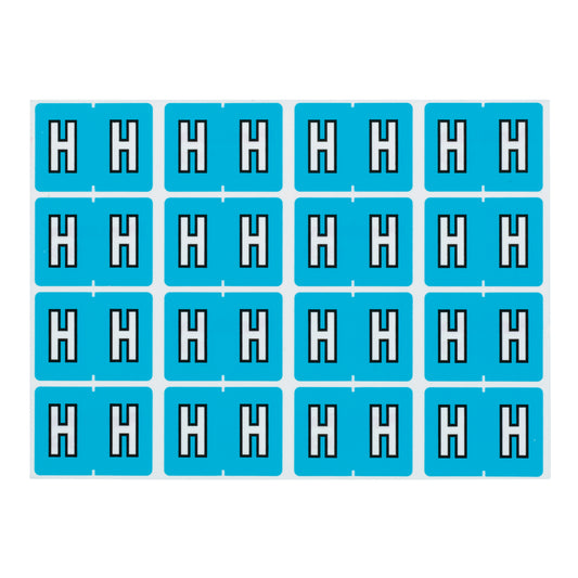 Pendaflex A-Z Light Blue End Tab Filing Labels - H - 240 Pack
