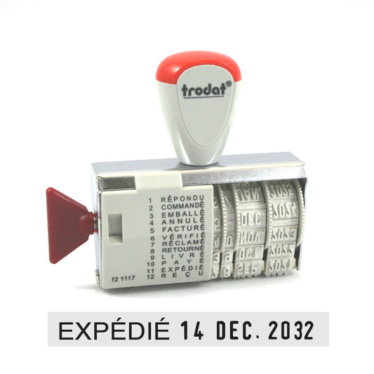 Tampon dateur Trodat 1117 - 4 mm - Français