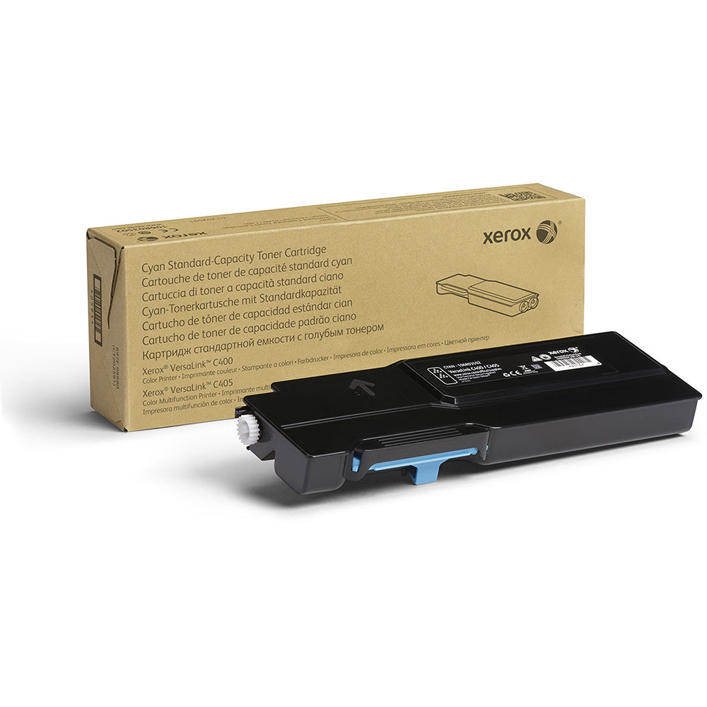 Cartouche de toner cyan à rendement standard pour imprimante Xerox VersaLink C400/C405