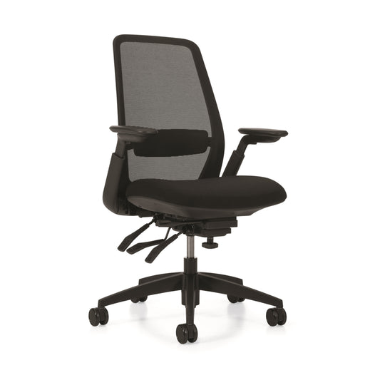 Fauteuil multi-bascules à dossier haut de Offices to GoTL - Noir