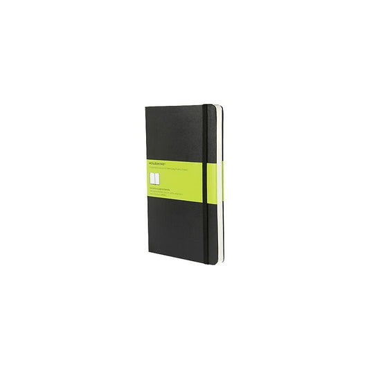 Carnet Moleskine Classic noir à couverture rigide, grand format, uni, 12,7 x 21,6 cm