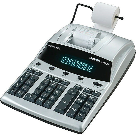 Calculatrice à imprimante Victor 12403A - 12 chiffres