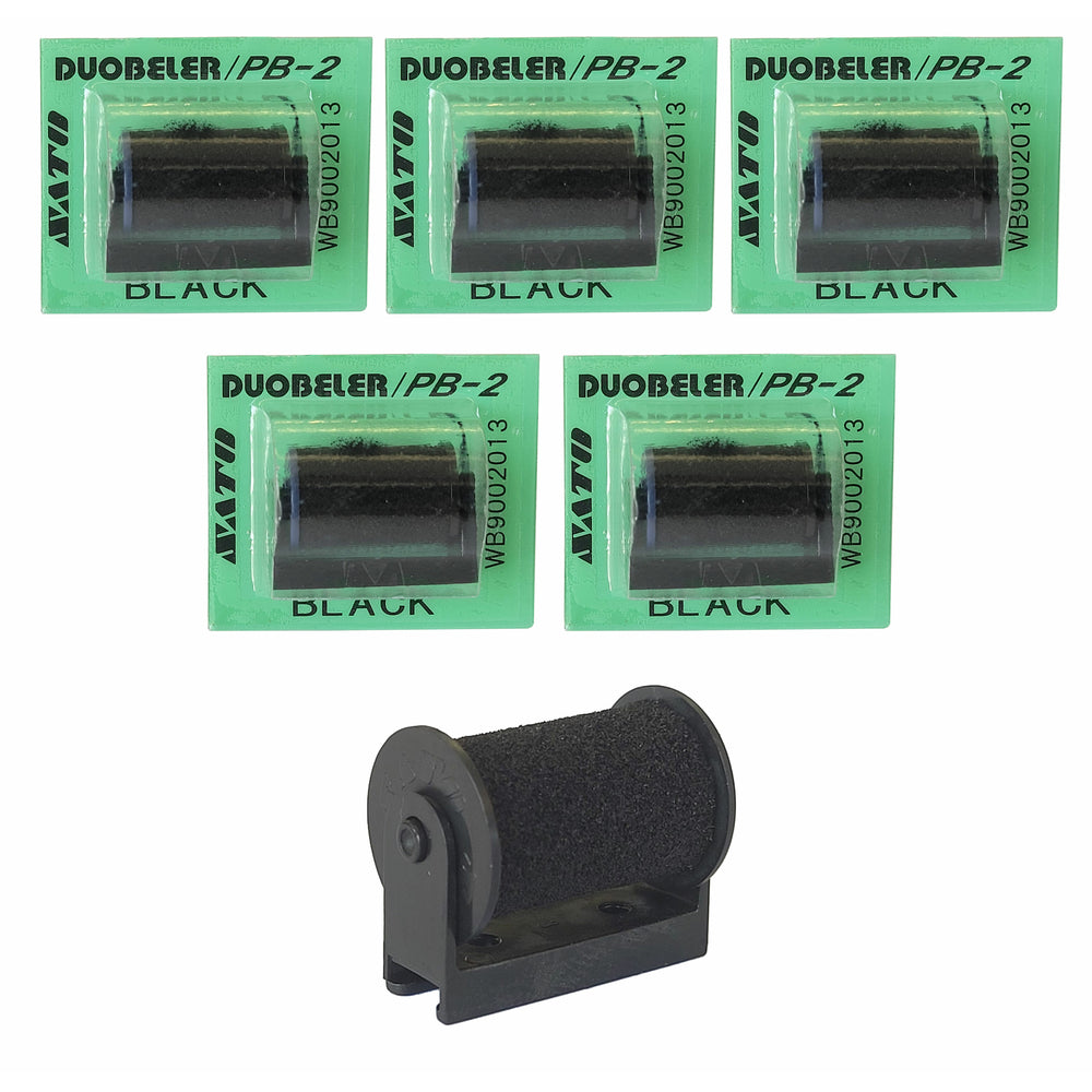 Eddie's Ink Roller for Sato 2 Line 8 Character Hand Labeler - Black - 5 Pack