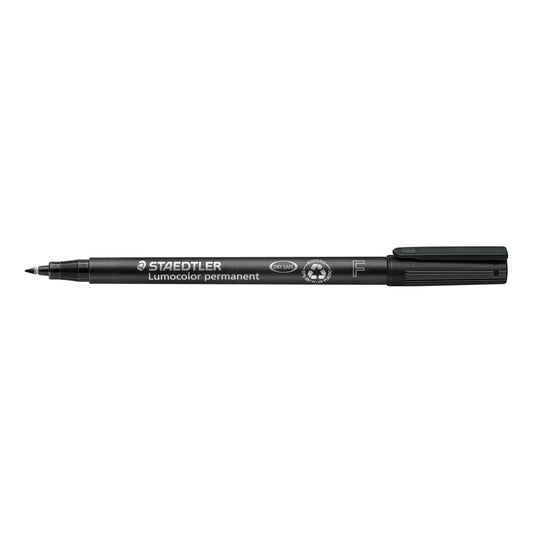 Marqueur permanent Staedtler Lumocolor Dry-Safe - Pointe fine - Noir