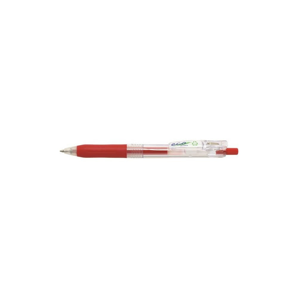 Stylo gel rétractable Zebra Sarasa Eco - Pointe moyenne - 0,7 mm - Encre rouge