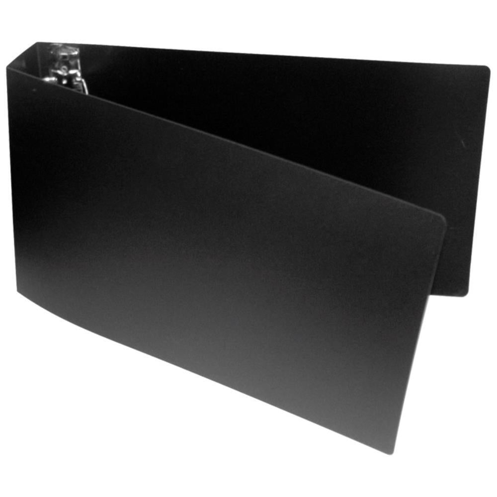 Classeur VLB en poly de 5 cm avec anneaux en D - 28 x 43 cm - Noir