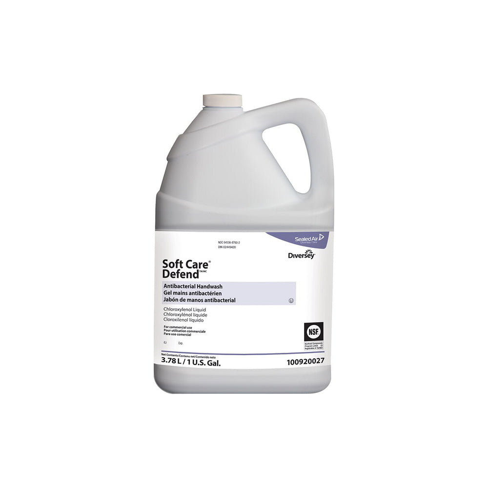 Savon antibactérien pour les mains Diversey Soft Care Defend - 3,78 L - Lot de 4