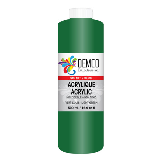 DEMCO EnCouleurs Inc School Acrylic Paint - 500 mL - Light Green