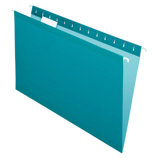 Pendaflex Premium Coloured Hanging File Folders - Legal - Teal - 25 Pack