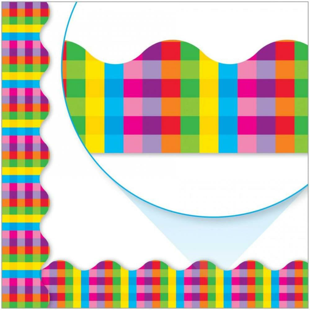 Trend Rainbow Plaid Terrific Trimmers, 2.25" x 39'