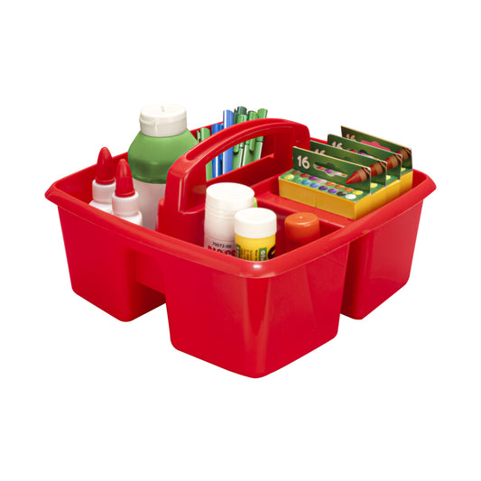 Petit Caddy Storex - 23,49 x 23,49 x 13,33 cm - Rouge