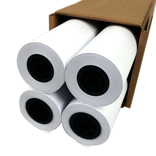 Grimco Bond Plotter Paper Roll - 36" W x 150' L - 2" Core - 4 Pack