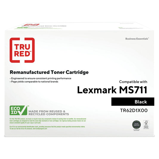 TRU RED Lexmark 52D1X00/62D0XA0 Remanufactured Toner Cartridge - Extra High Yield - Black
