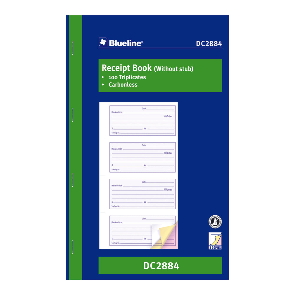 Livre de formulaires de réception Blueline - Paquet de 50