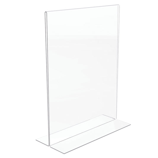 Porte-affiche double face Deflecto Classic Image - Portrait - 8 1/2" L x 11" H - Transparent