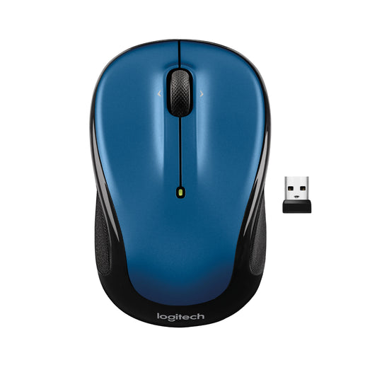 Logitech M325S 2.4 GHz Wireless Mouse with USB Receiver - Blue