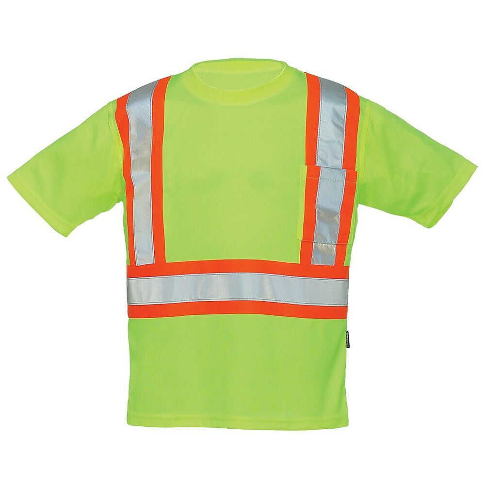 T-shirt de sécurité ras du cou Forcefield - Citron vert - Taille L