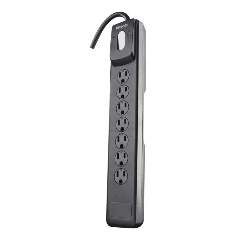 Woods 7-Outlet Electronics Surge Protector 1440 Joules