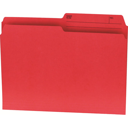 Chemises réversibles Hilroy - Format lettre - Rouge - Paquet de 100