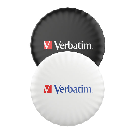 Verbatim My Finder Coin Tracker - 1.26" L x 0.32" W x 1.26" H - Black, White - Set of 2