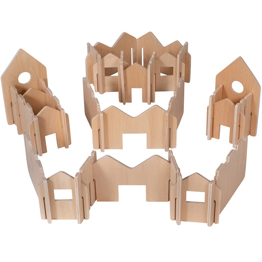 Learning Advantage Happy Architect Town - Natural - 28 Pack