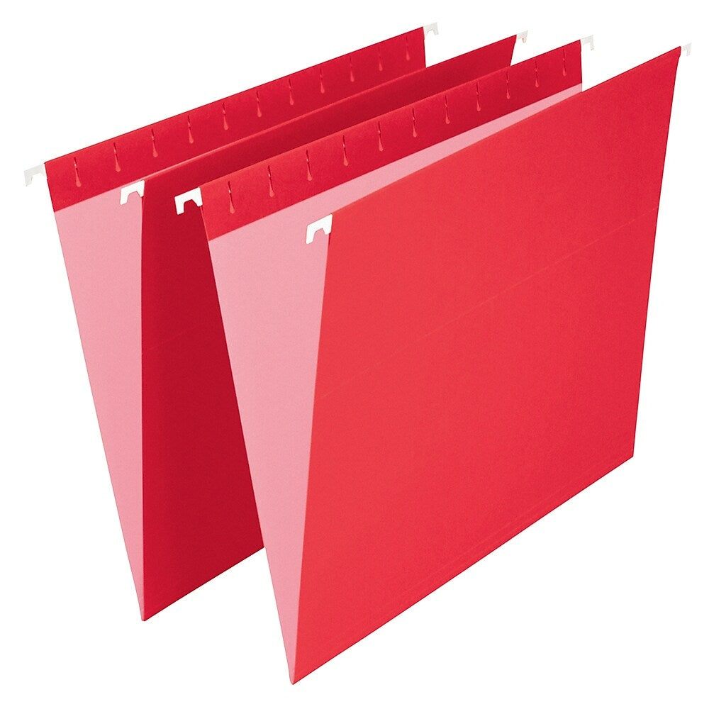 Staples Red Hanging File Folders - Letter Size - 25 Pack