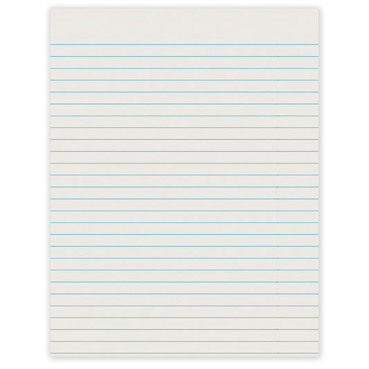 Pacon Ruled Newsprint Paper, White, 0.93cm Ruled, Short Way 21.59cm x 27.9, Ruled Short, 500 Sheets