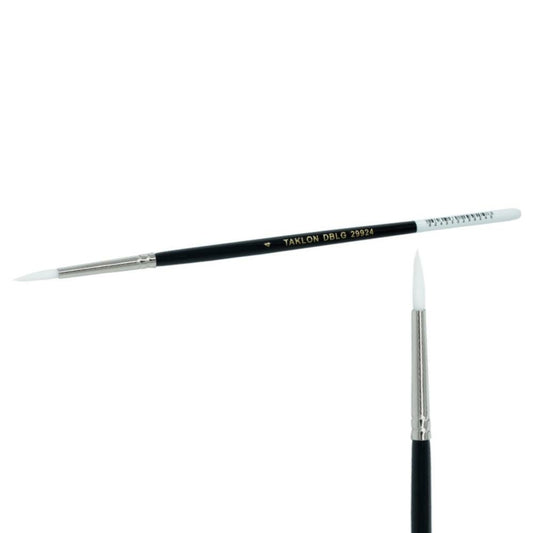 Taklon Round Paint Brush, Size 4, 12/pkg