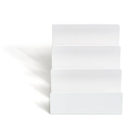 TRU RED 3-Slot Plastic Letter Sorter - White