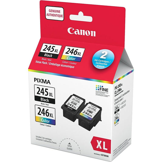 Canon PG-245XL/CL-246XL Ink Cartridges, Black and Colour, 2 Pack
