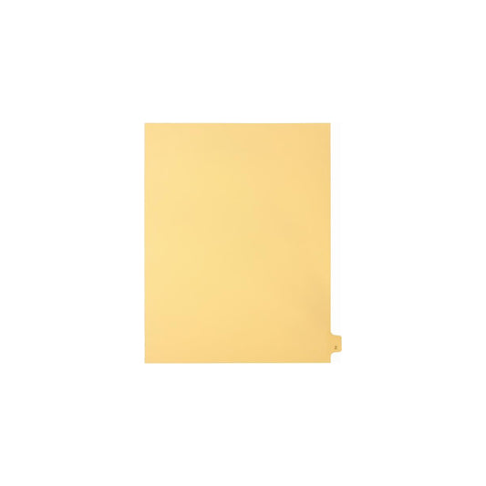 Sterling Alpha Singles Tabs, Letter Z, Buff, Letter Size, 1/26th Cut, 25/pk
