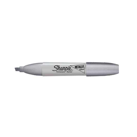 Sharpie Chisel Tip Metallic Permanent Markers - Silver